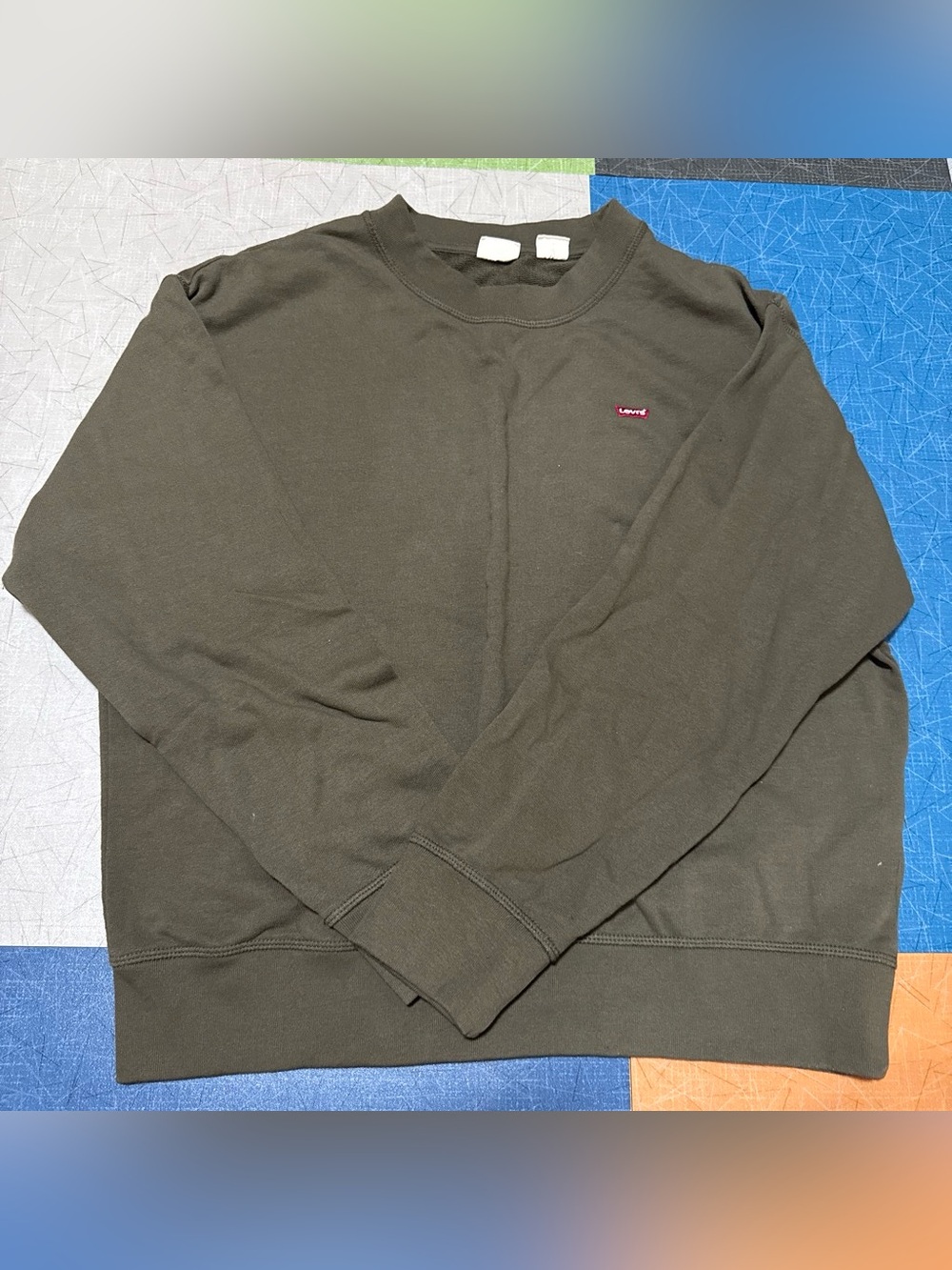 Men's Olive Crewneck Sweatshirt